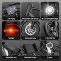Ridstar Electric Bike for Adults Q20, 1200W 30MPH, 48V 15.6ah Electric Bicycle, 7 Speed Full Suspension Mountain Bike UL2849
