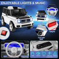 12V 4WD Kids Ride On Car, Licensed Mercedes-Benz EQG Battery Powered Electric Vehicle with Remote Control & Music