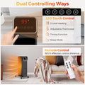1500W Oil Filled Radiator Heater with Remote Control, Adjustable Thermostat, 24H Timer & 3 Modes, Portable Electric Space Heater for Home Office