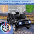 12V 4WD Kids Ride On Car, Licensed Mercedes-Benz EQG Battery Powered Electric Vehicle with Remote Control & Music