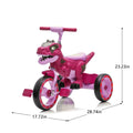 Xuanlur Kids Ride on Dinosaur Tricycle, Toddlers Kid Trike with Wide Flash Wheels, Anti - Slip Pedals, Rear Basket, Music & LED Lights, Toddler Bike Toys Gift for 3 - 6 Year Old Boys & Girls (Green)