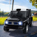 12V 4WD Kids Ride On Car, Licensed Mercedes-Benz EQG Battery Powered Electric Vehicle with Remote Control & Music - White