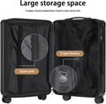 20 in Carry on Luggage with Cup Holder & USB Port, Airline Approved TSA - Locked Luggage, Lightweight PC Material Travel Suitcase with 360 Spinner Wheel