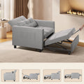 Lofka Chair Bed, Convertible Sofa Bed Couch Recliner Single Bed for Living Room/Office/Bedroom, Light Gray