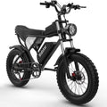 Ridstar Electric Bike for Adults, Peak 1500W 30MPH, 48V 15.6ah Electric Bicycle, Full Suspension Mountain Bike UL2849