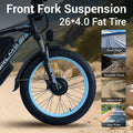 5000W (Peak) Electric - Bike for Adults, 60V 25AH Battery Electric Motorcycle, Dual - Motor - Ebike 50MPH Ebike, 26*4.0 Fat Tire Electric - Bicycle, AWD 21 - Speed Mountain Bike for All - Road UL 2849
