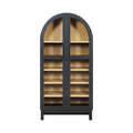 Better Homes & Gardens Juliet Arch Accent Cabinet, Black Finish