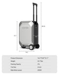 L2 - S Smart Rideable Luggage, Foldable Electric Scooter Suitcase, 6.2 Mph Max Speed, 6.2 - Mile Range, Lightweight Portable Design for Travel & Commute