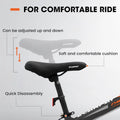 20 in Mountain Bike for 7 - 15 Years Old, 7 Speed Kids Bike with High Carbon Steel Frame, Fat Tire and Dual Disc Brake, Front Suspension Mountain Bicycle Gift for Boys Girls, Grey - Orange