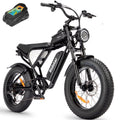 Ridstar Electric Bike for Adults Q20, 1200W 30MPH, 48V 15.6ah Electric Bicycle, 7 Speed Full Suspension Mountain Bike UL2849
