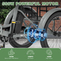 ABORON 3.0 Fat Tire Electric Trike for Senior Foldable E - Bike, 500W Motorized Tricycle Adult 20" Folding 3 Wheel Electric Commute Bike Trike W/48V Battery and Storage Baskets