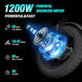 Ridstar Electric Bike for Adults Q20, 1200W 30MPH, 48V 15.6ah Electric Bicycle, 7 Speed Full Suspension Mountain Bike UL2849