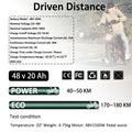 48V 20AH Ebike Battery 48V Lithium Battery 48V Battery with Charger for 750W - 1500W Adult Electric Bike Tricycle