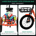 ABORON 3.0 Fat Tire Electric Trike for Senior Foldable E - Bike, 500W Motorized Tricycle Adult 20" Folding 3 Wheel Electric Commute Bike Trike W/48V Battery and Storage Baskets