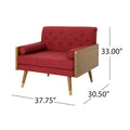 Frankie Mid-Century Modern Club Chair by Christopher Knight Home