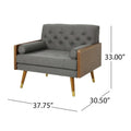 Frankie Mid-Century Modern Club Chair by Christopher Knight Home