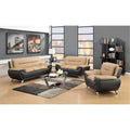 3 Piece Living Room Sofa Set with Upholstered Seating and Modern Design