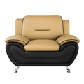 3 Piece Living Room Sofa Set with Upholstered Seating and Modern Design