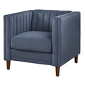 Lifestorey Paxton Tuxedo Chair with Channel Stitch Design