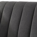 Lifestorey Paxton Tuxedo Chair with Channel Stitch Design