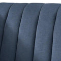 Lifestorey Paxton Tuxedo Chair with Channel Stitch Design