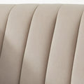 Lifestorey Paxton Tuxedo Chair with Channel Stitch Design