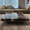 JASIWAY Elegant Sintered Stone Square Coffee Table
