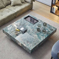 JASIWAY Elegant Sintered Stone Square Coffee Table