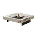 JASIWAY Elegant Sintered Stone Square Coffee Table