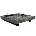 JASIWAY Elegant Sintered Stone Square Coffee Table