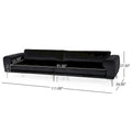 Christopher Knight Home Croydon Modern Glam Velvet Sofa for 4