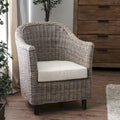 Furniture of America Lali Rustic Kubu Rattan Wicker Lounge Chair