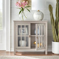 Portland 2-Door Glass Cabinet by Simple Living
