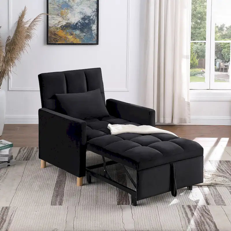 Versatile Sleeper Chair with Removable Pillow