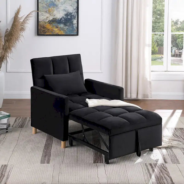 Versatile Sleeper Chair with Removable Pillow
