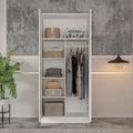 5-Shelf Wardrobe Cabinet with Double Doors