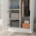 Freestanding 2-Door Bedroom Armoire with Hanging Rod