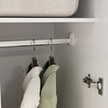 Freestanding 2-Door Bedroom Armoire with Hanging Rod