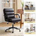 Joseph Contemporary Faux Leather Task Chair with Tilt Lock and Center Tilt by HULALA HOME
