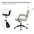 Joseph Contemporary Faux Leather Task Chair with Tilt Lock and Center Tilt by HULALA HOME
