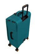 It Luggage Simultaneous 27" Softside Checked 8 Wheel Expandable Spinner Luggage, Harbour Blue