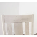 Roundhill Furniture 5-Piece Dining Set: Round Weathered Oak Table with 4 Chairs