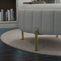 SEYNAR Modern Velvet Tufted Swivel Club Chair and Ottoman Set