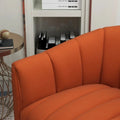SEYNAR Modern Velvet Tufted Swivel Club Chair and Ottoman Set