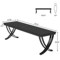 78.74-Inch Extra Long Double Computer Desk with Stylish Metal Legs for Home Office