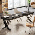 78.74-Inch Extra Long Double Computer Desk with Stylish Metal Legs for Home Office