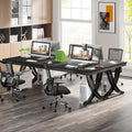 78.74-Inch Extra Long Double Computer Desk with Stylish Metal Legs for Home Office