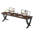 78.74-Inch Extra Long Double Computer Desk with Stylish Metal Legs for Home Office