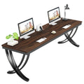 78.74-Inch Extra Long Double Computer Desk with Stylish Metal Legs for Home Office