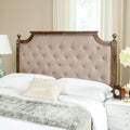 SAFAVIEH Desiderata Rustic Wood Upholstered Headboard